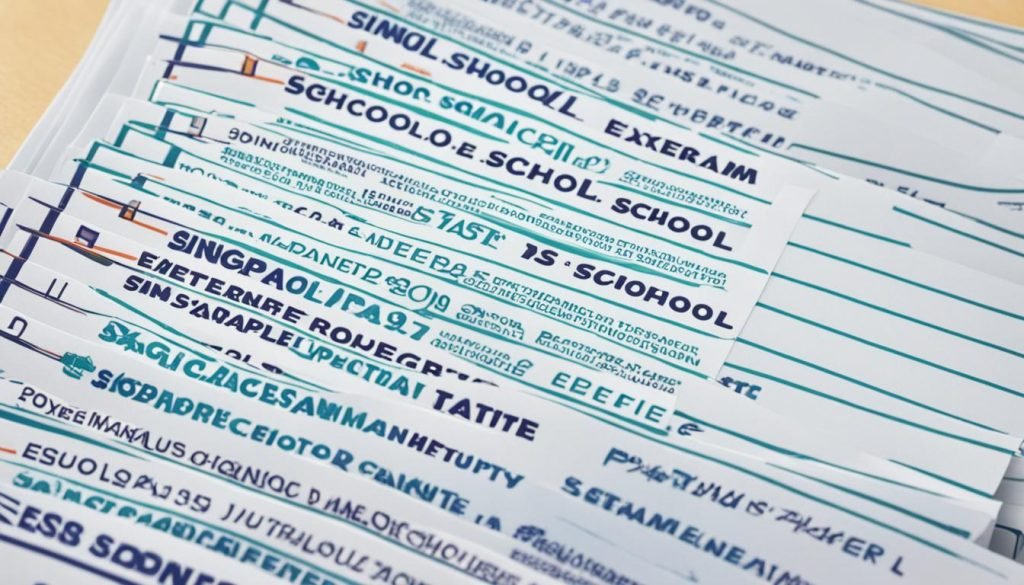 top schools singapore exam papers